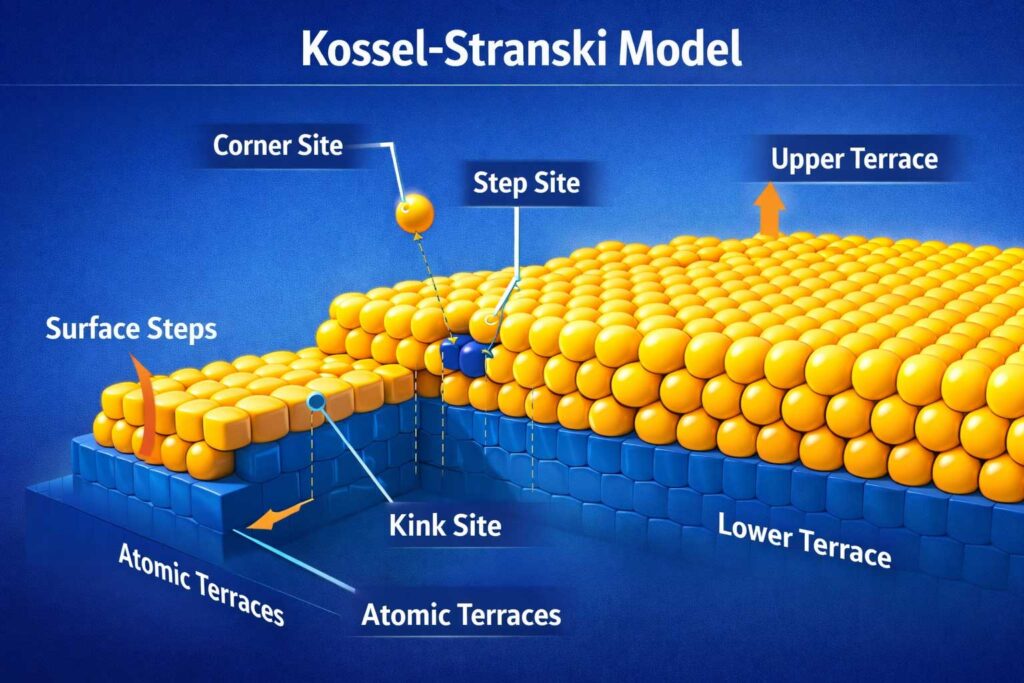 Kossel-Stranski crystal growth diagram