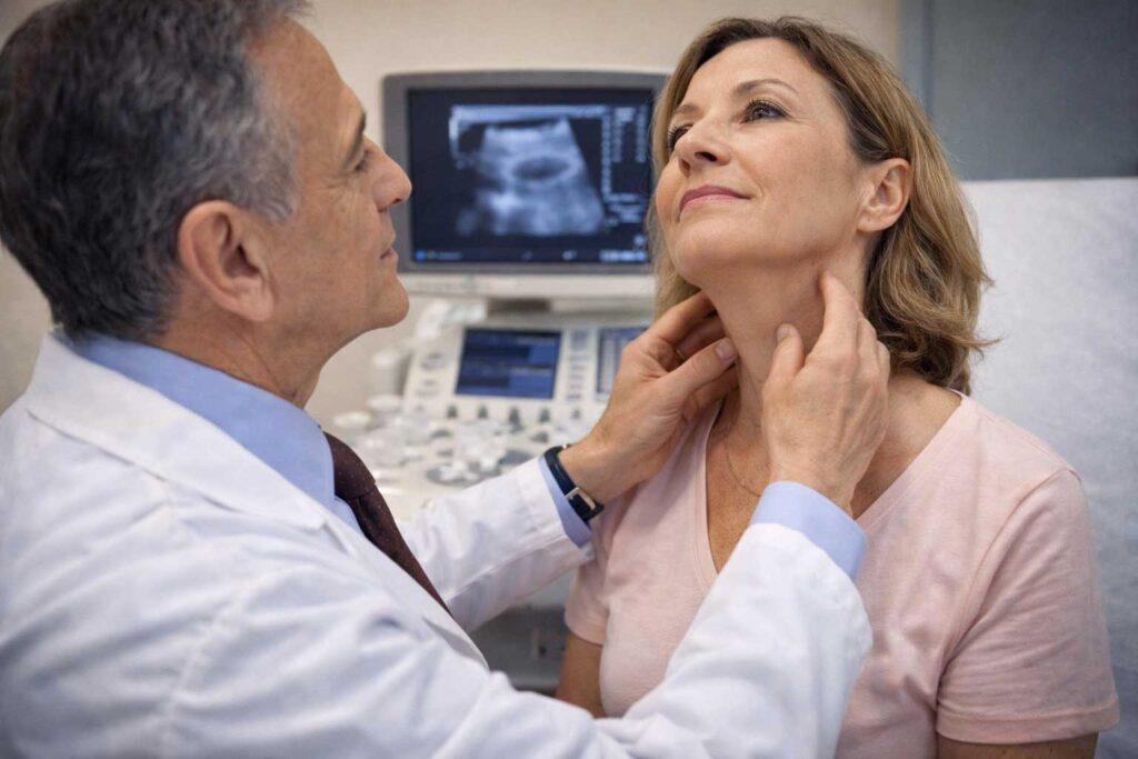 Clinical diagnosis of thyroid hormone resistance patient examination