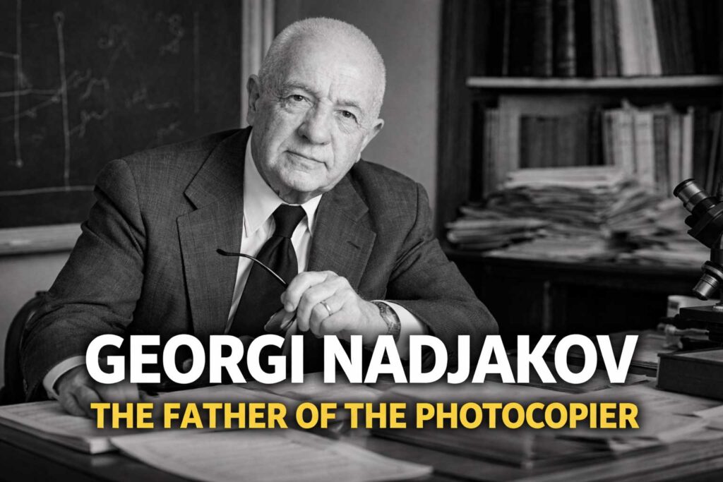 Georgi Nadjakov Bulgarian physicist portrait and photoelectret discovery related to photocopying technology