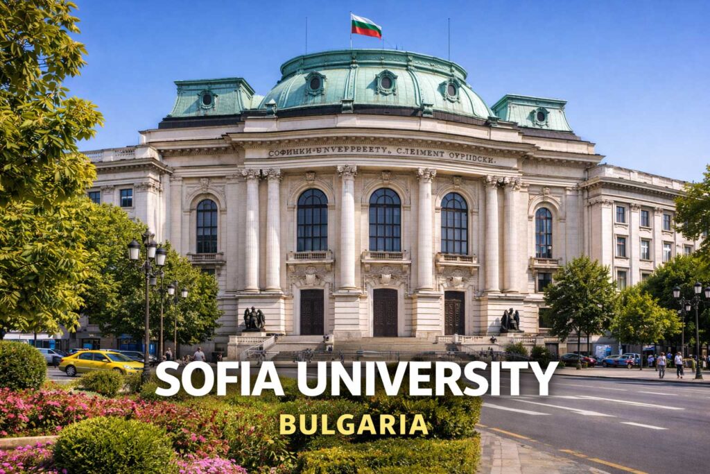 Sofia University historic building where Georgi Nadjakov studied physics and mathematics