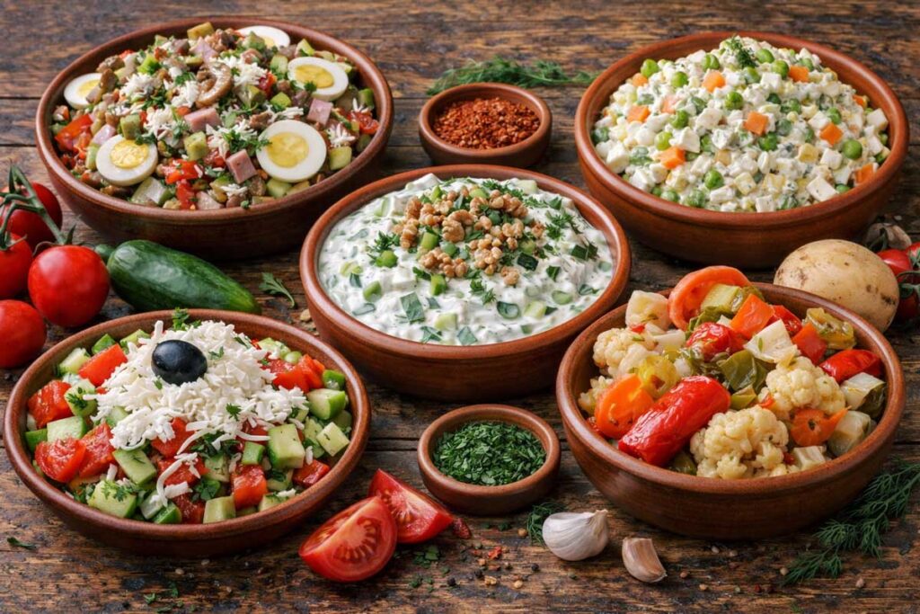 Traditional Bulgarian Salads