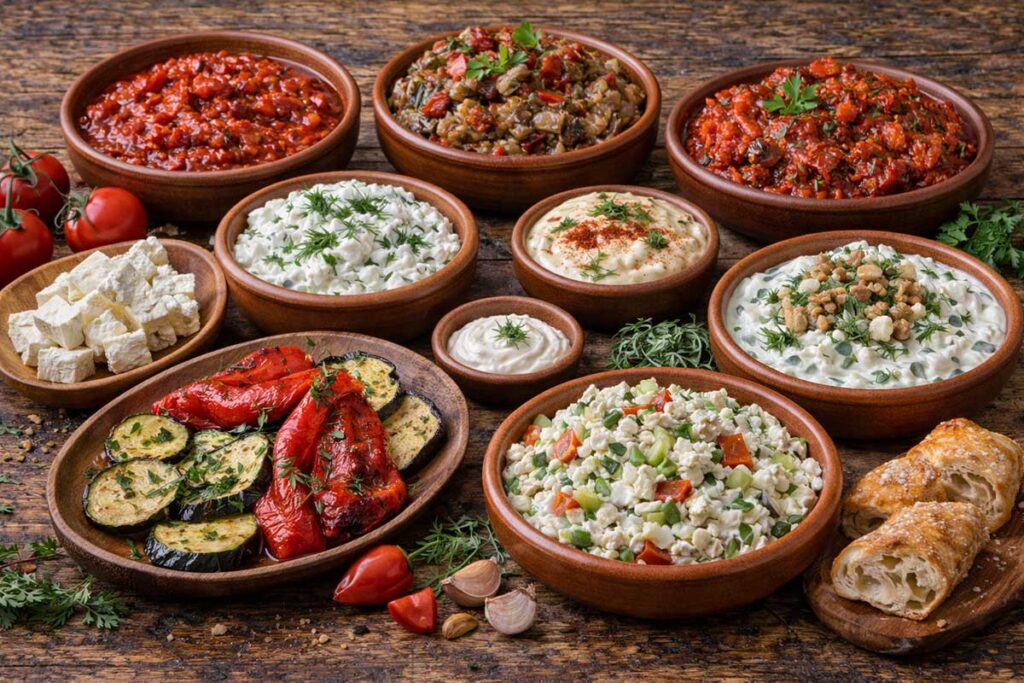 Traditional Bulgarian Sauces and Appetizers