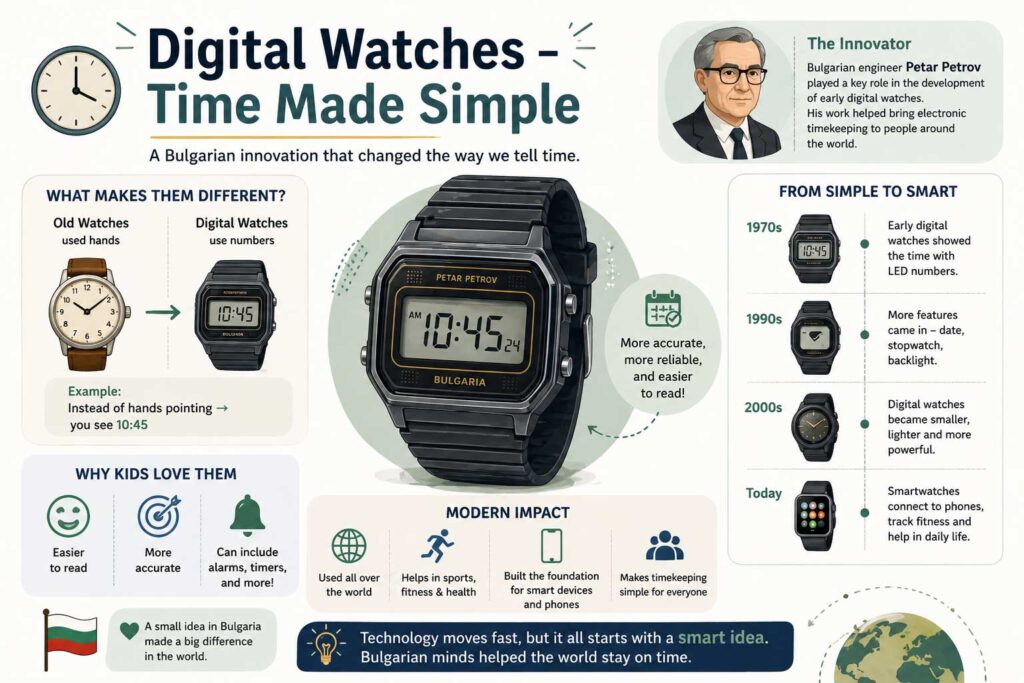 Petar Petrov helped develop early digital watches