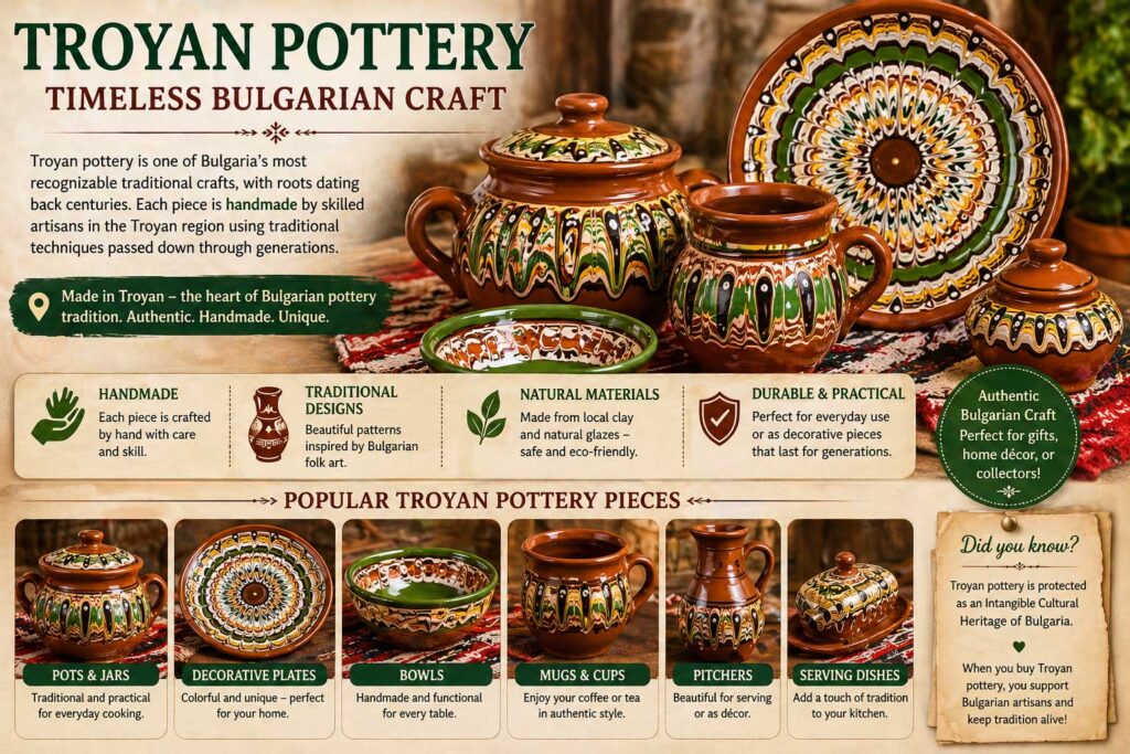 Troyan pottery Bulgarian traditional crafts