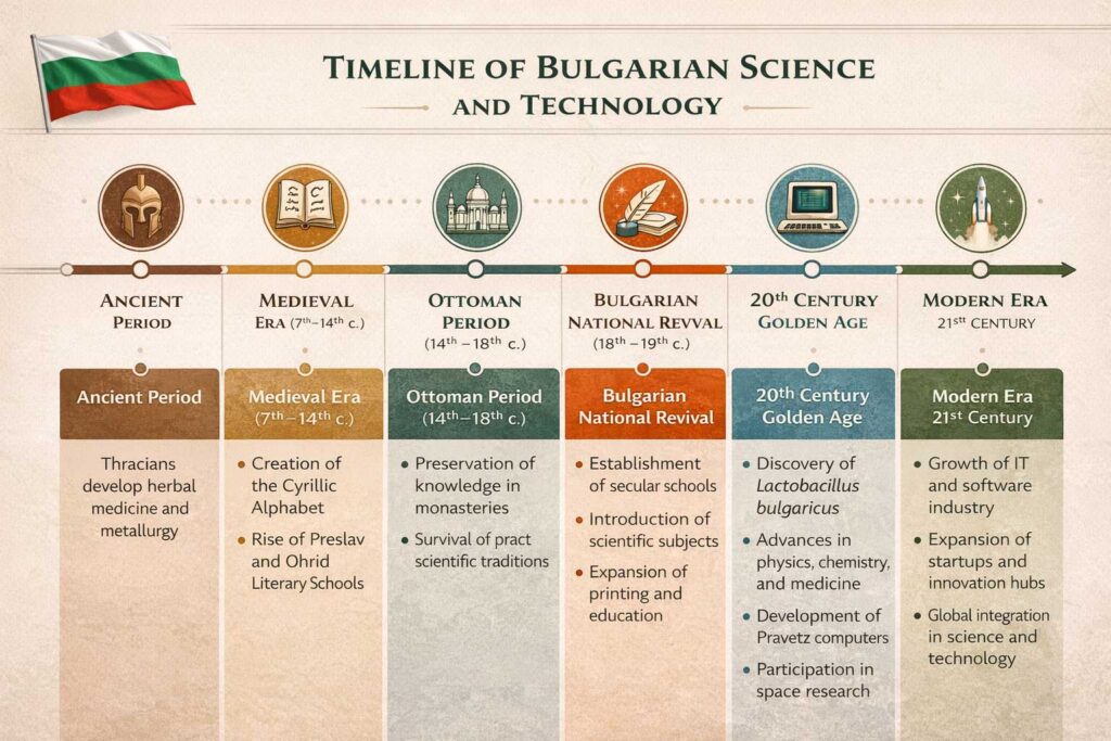 science in Bulgaria timeline