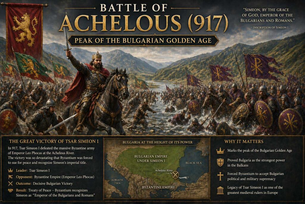 Battle of Achelous 917 Peak of the Bulgarian Golden Age