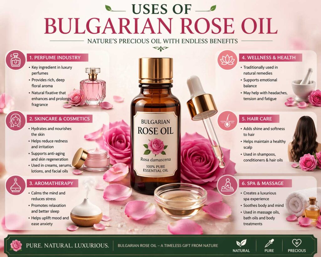 bulgarian rose oil uses skincare