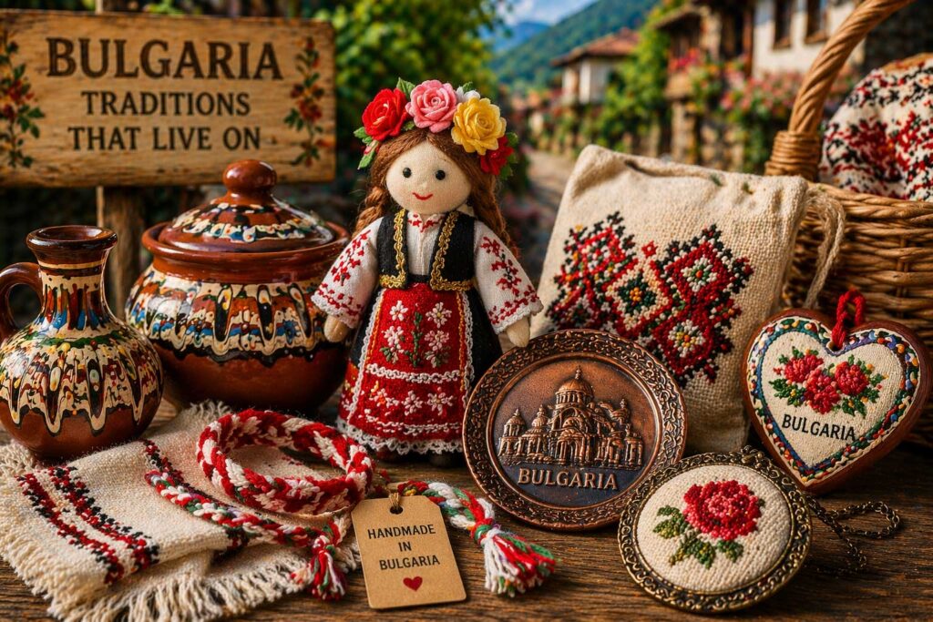 Bulgarian traditional embroidery and handmade crafts