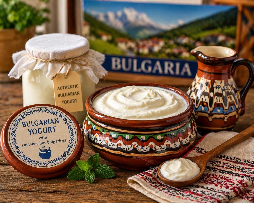 traditional Bulgarian yogurt thick creamy texture