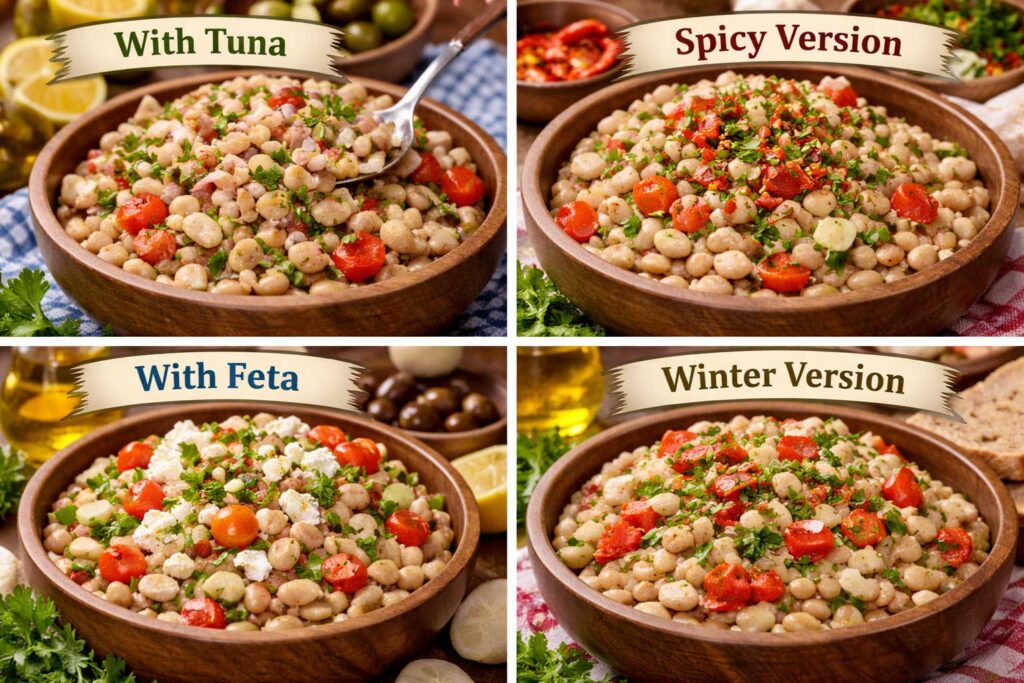 Variations of Bulgarian Bean Salad