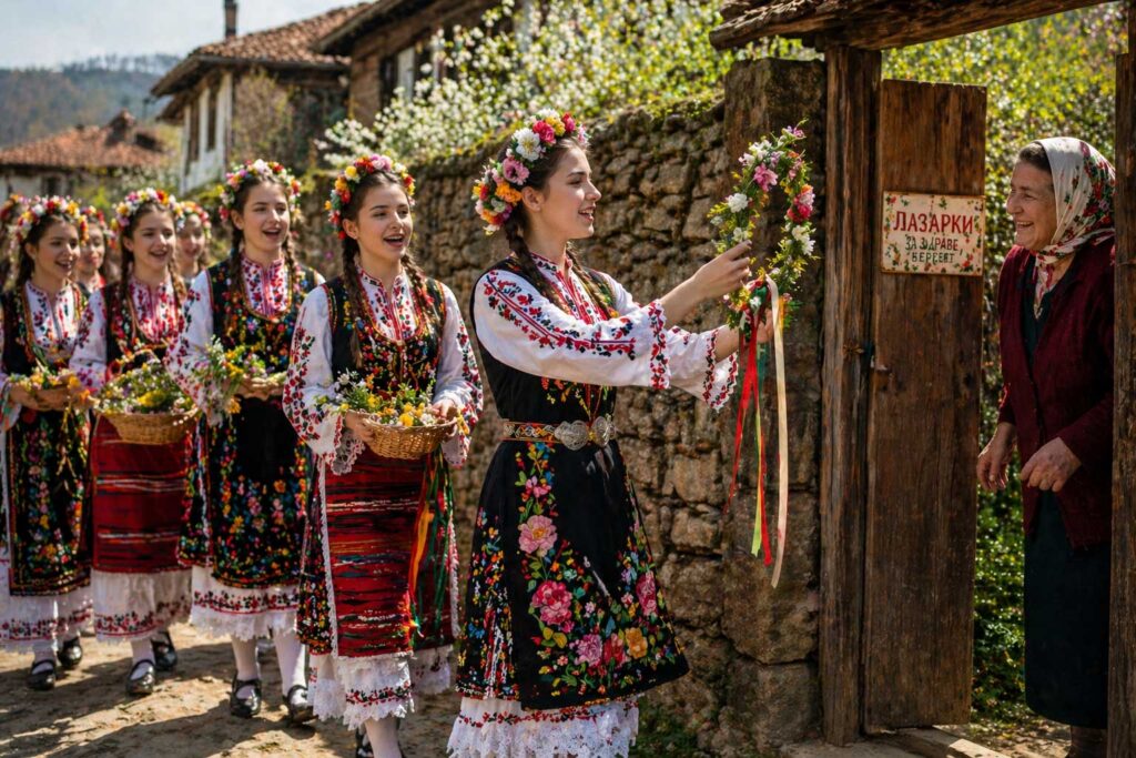 Lazaruvane lazarki traditional bulgarian custom
