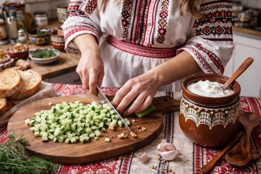 Snow White salad Snezhanka salad