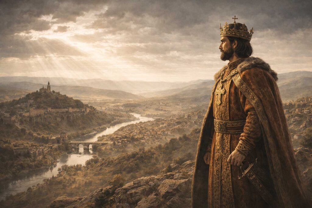 Ivan Asen II during the golden age of the Second Bulgarian Empire expansion